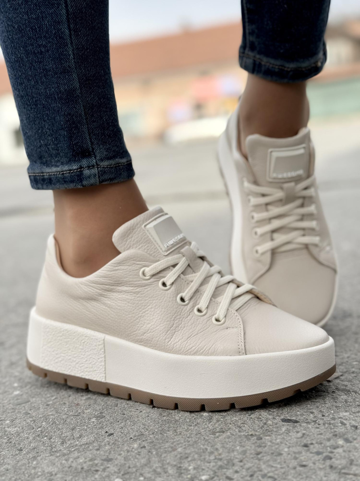 Sneakersy OLEKSY ze skóry Polskiej produkcji