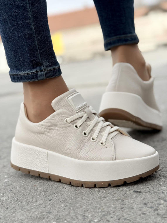 Sneakersy OLEKSY ze skóry Polskiej produkcji