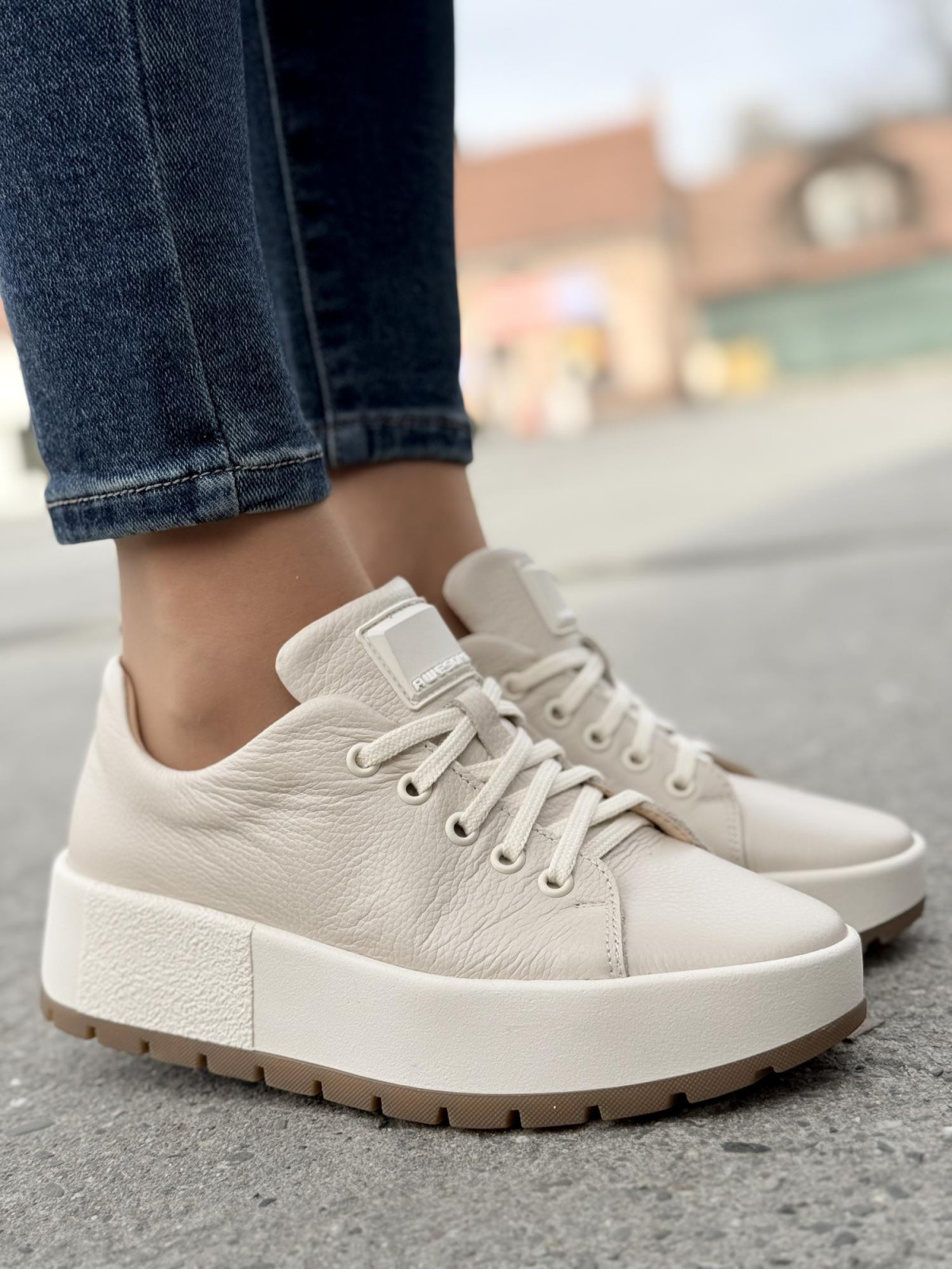 Sneakersy OLEKSY ze skóry Polskiej produkcji