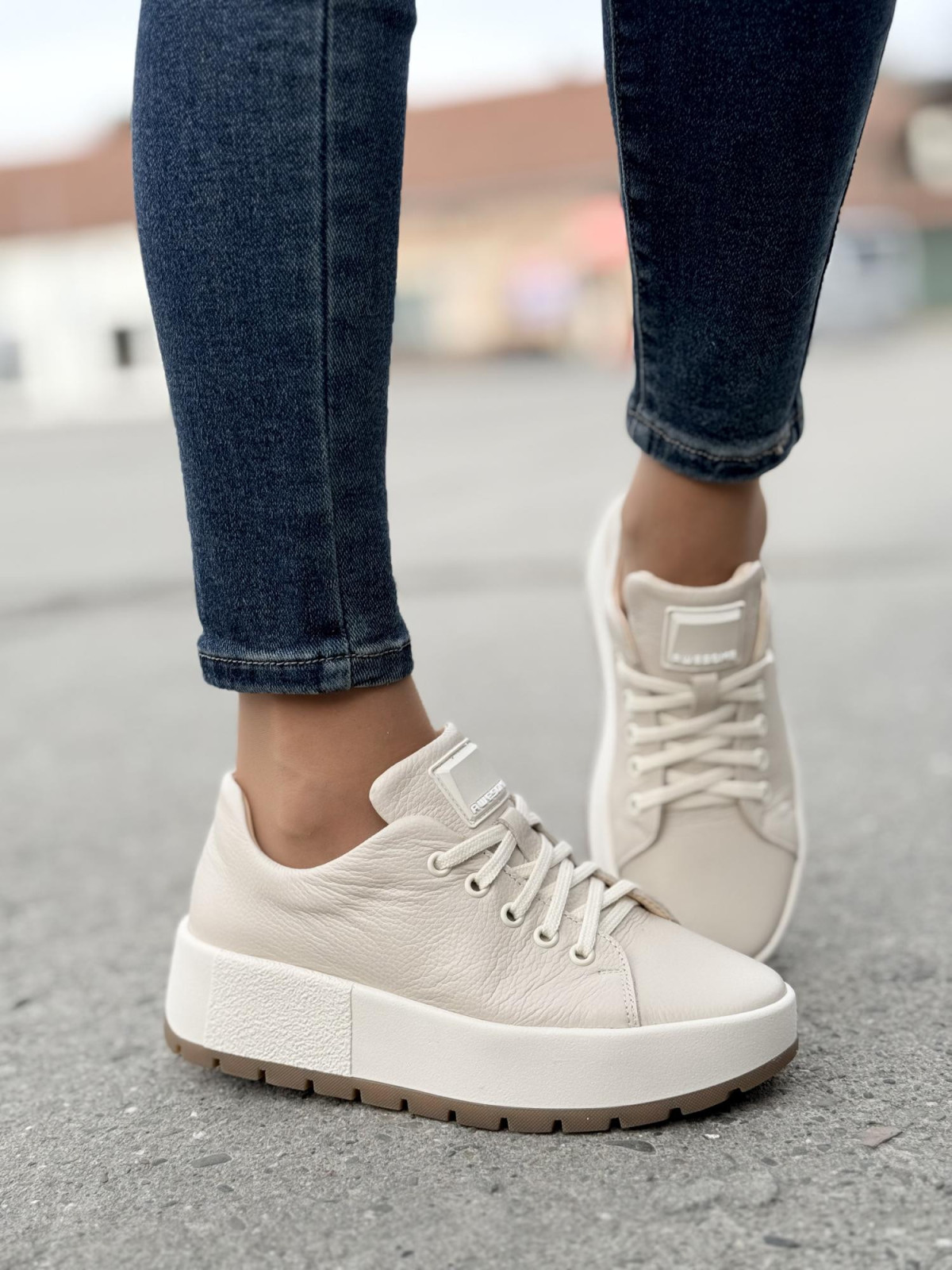 Sneakersy OLEKSY ze skóry Polskiej produkcji