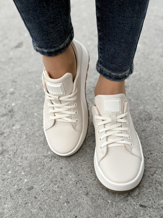 Sneakersy OLEKSY ze skóry Polskiej produkcji