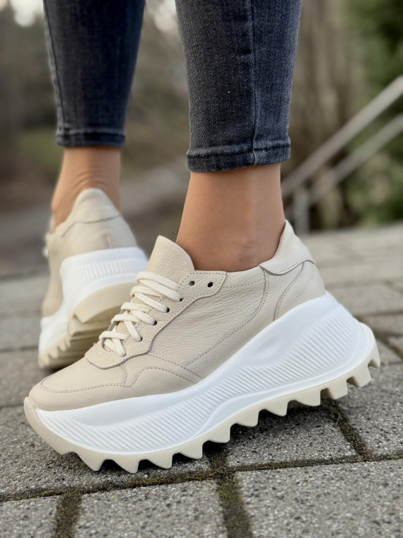 Sneakersy OLEKSY ze skóry Polskiej produkcji