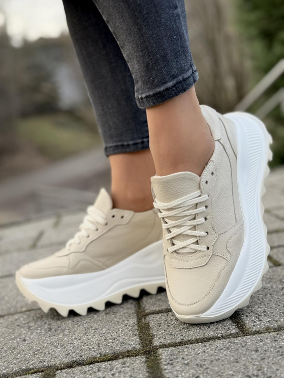 Sneakersy OLEKSY ze skóry Polskiej produkcji