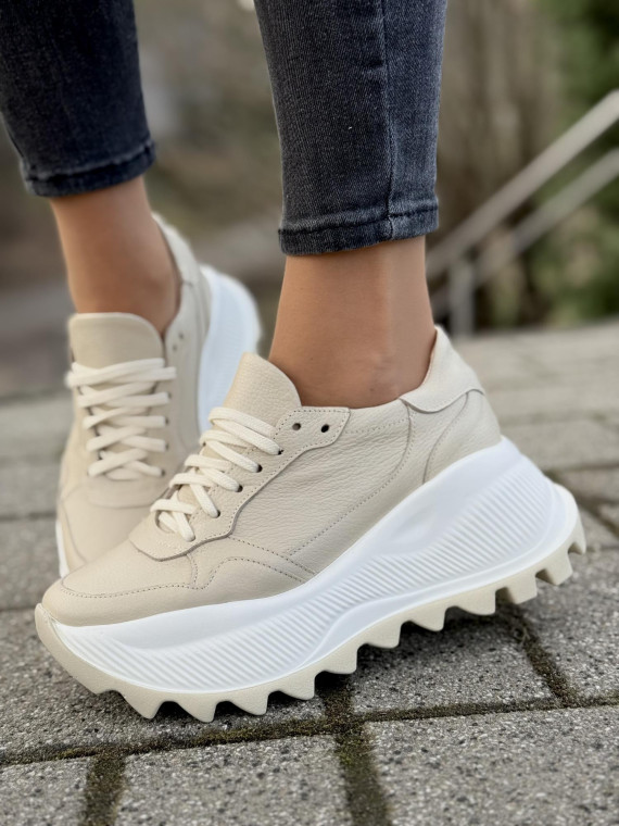 Sneakersy OLEKSY ze skóry Polskiej produkcji