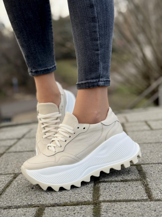 Sneakersy OLEKSY ze skóry Polskiej produkcji