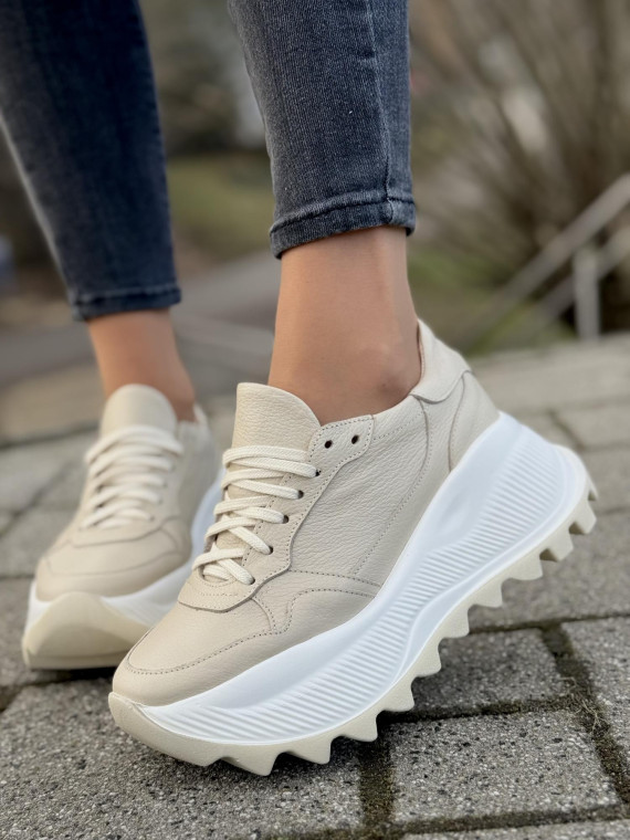 Sneakersy OLEKSY ze skóry Polskiej produkcji