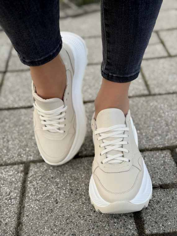 Sneakersy OLEKSY ze skóry Polskiej produkcji