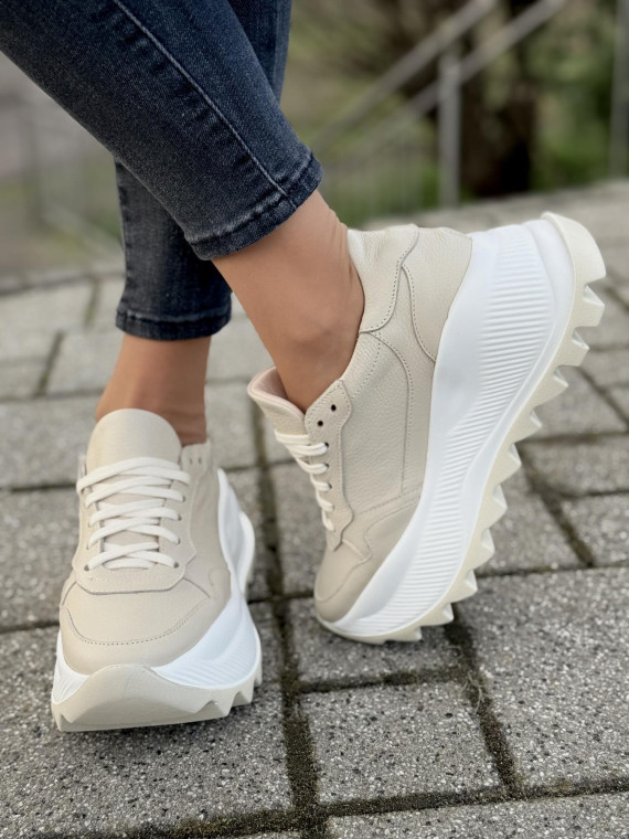 Sneakersy OLEKSY ze skóry Polskiej produkcji