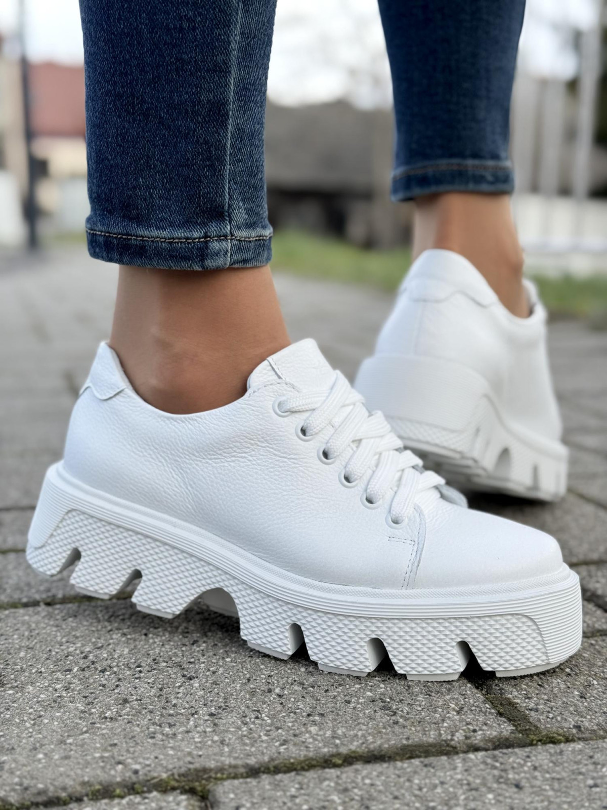 Sneakersy OLEKSY ze skóry Polskiej produkcji