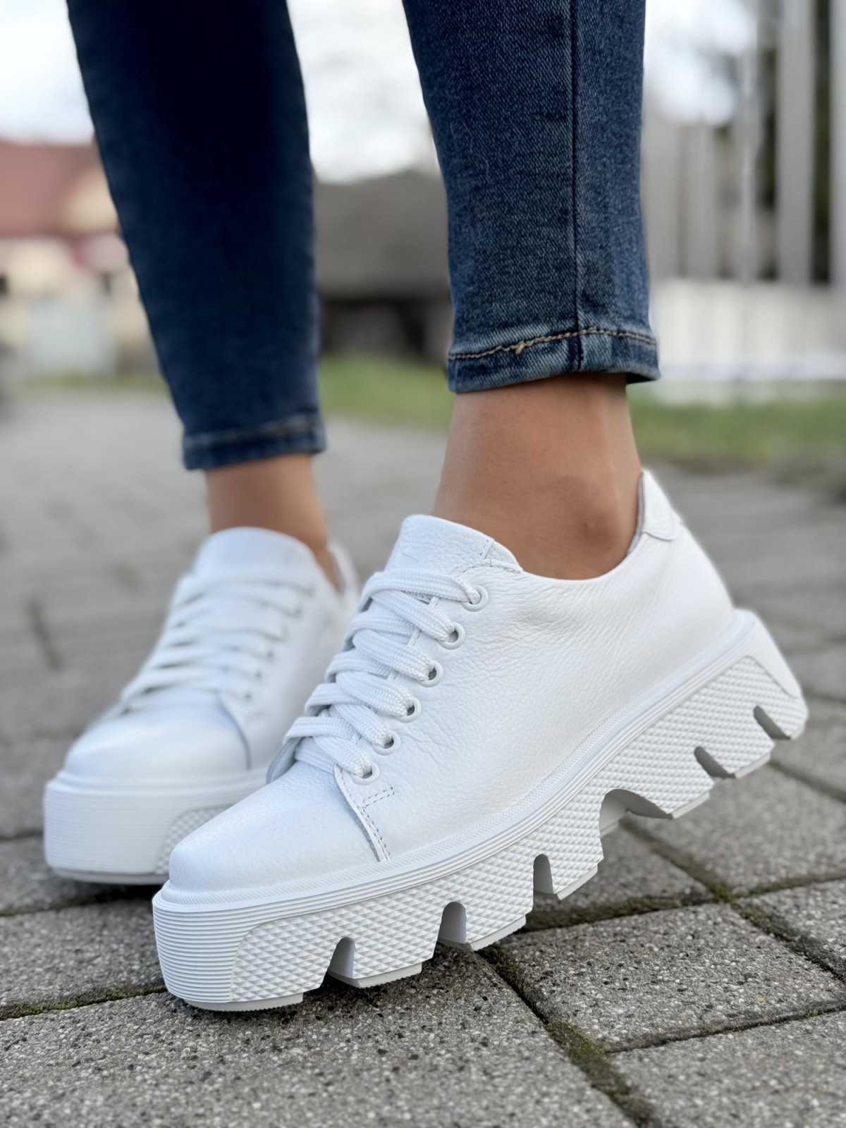 Sneakersy OLEKSY ze skóry Polskiej produkcji