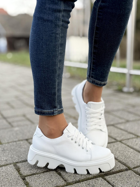 Sneakersy OLEKSY ze skóry Polskiej produkcji