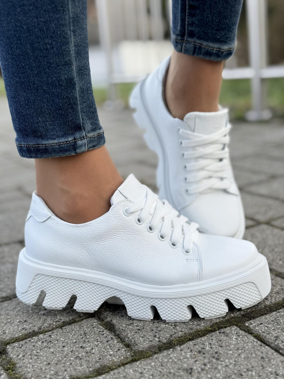 Sneakersy OLEKSY ze skóry Polskiej produkcji