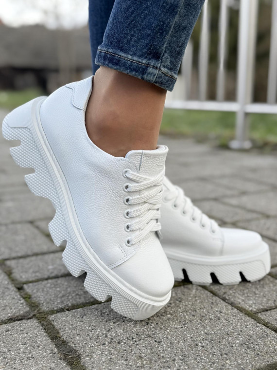 Sneakersy OLEKSY ze skóry Polskiej produkcji