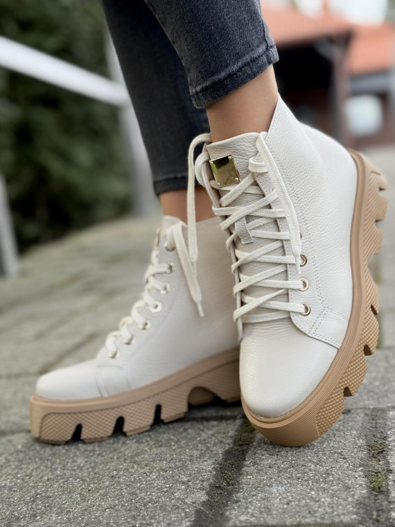 Sneakersy OLEKSY ze skóry Polskiej produkcji