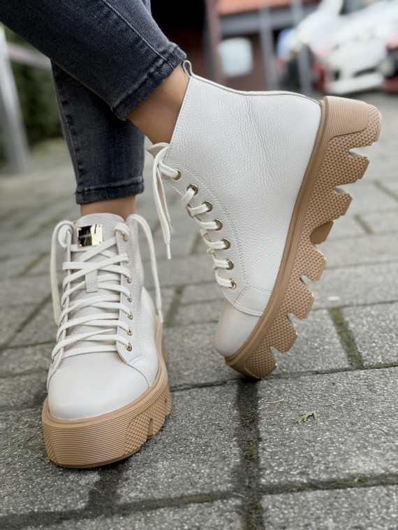 Sneakersy OLEKSY ze skóry Polskiej produkcji