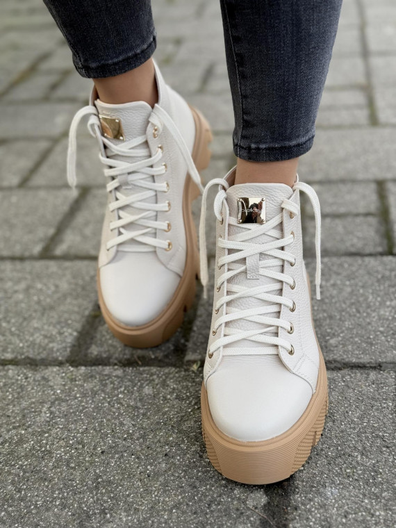 Sneakersy OLEKSY ze skóry Polskiej produkcji