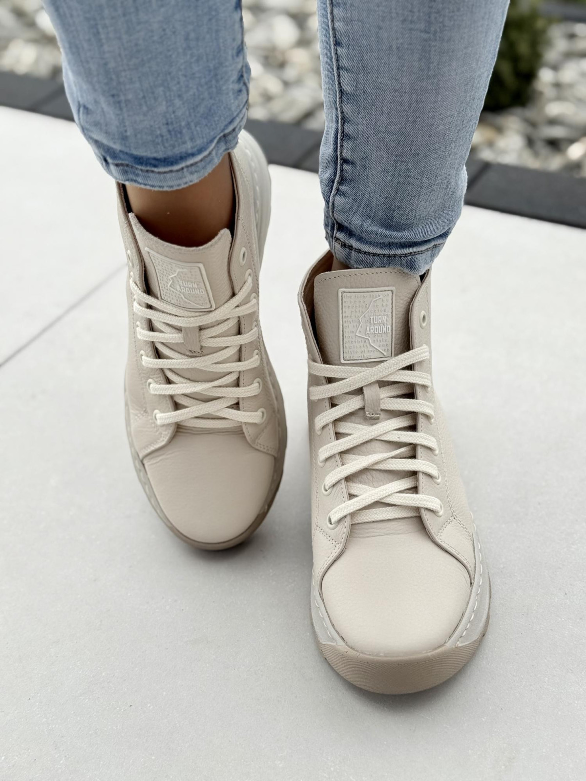 Sneakersy OLEKSY ze skóry Polskiej produkcji