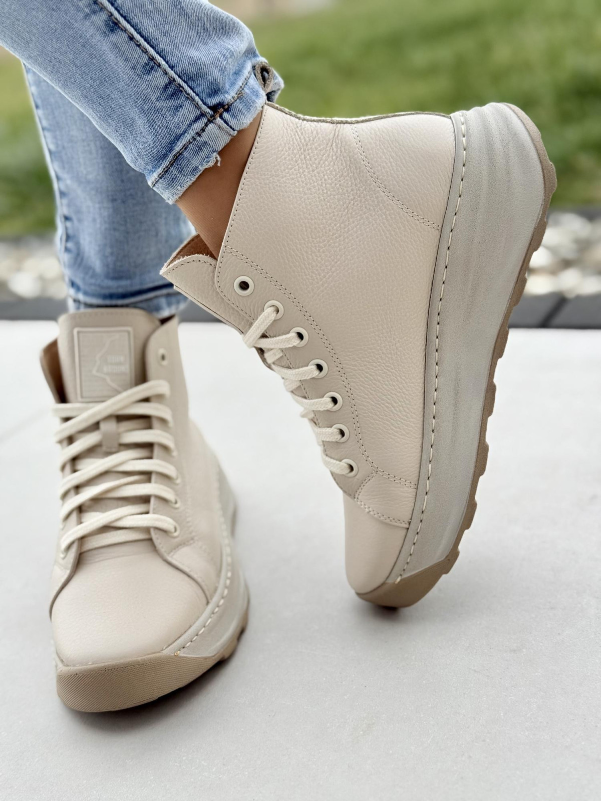 Sneakersy OLEKSY ze skóry Polskiej produkcji