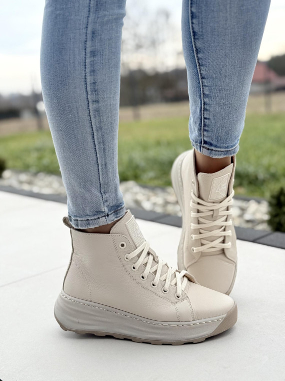 Sneakersy OLEKSY ze skóry Polskiej produkcji