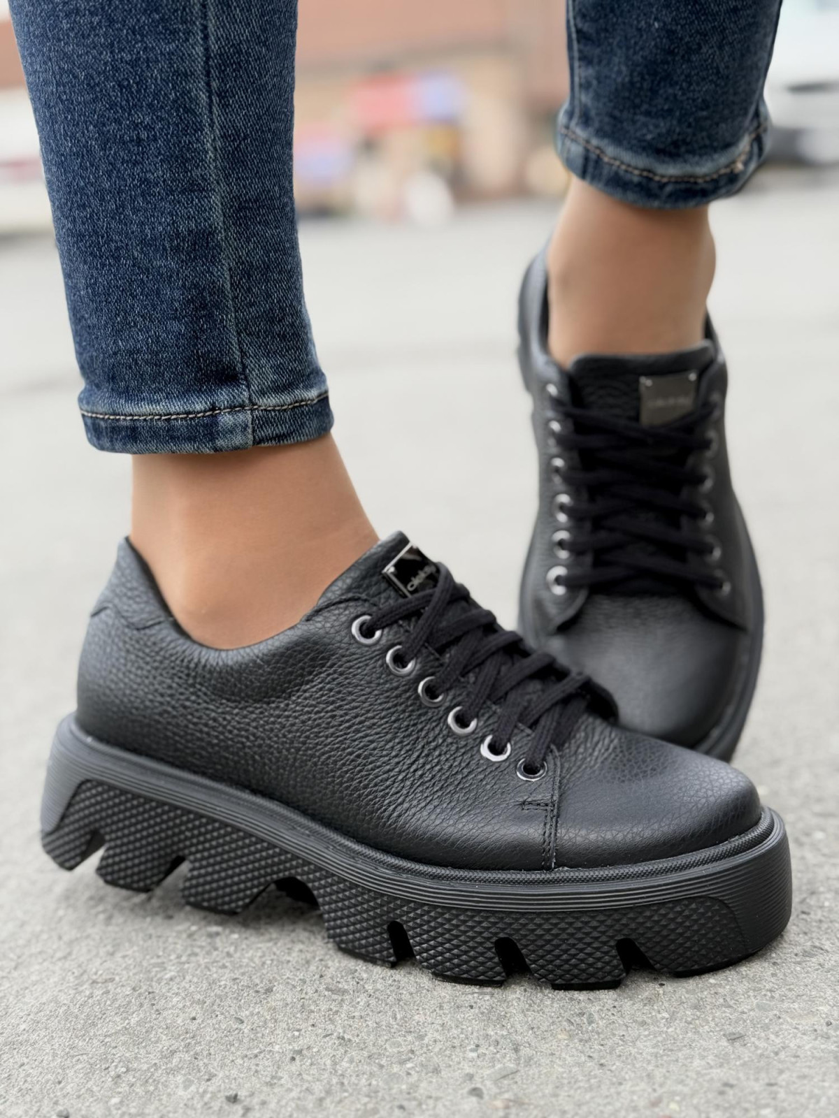 Sneakersy OLEKSY ze skóry Polskiej produkcji