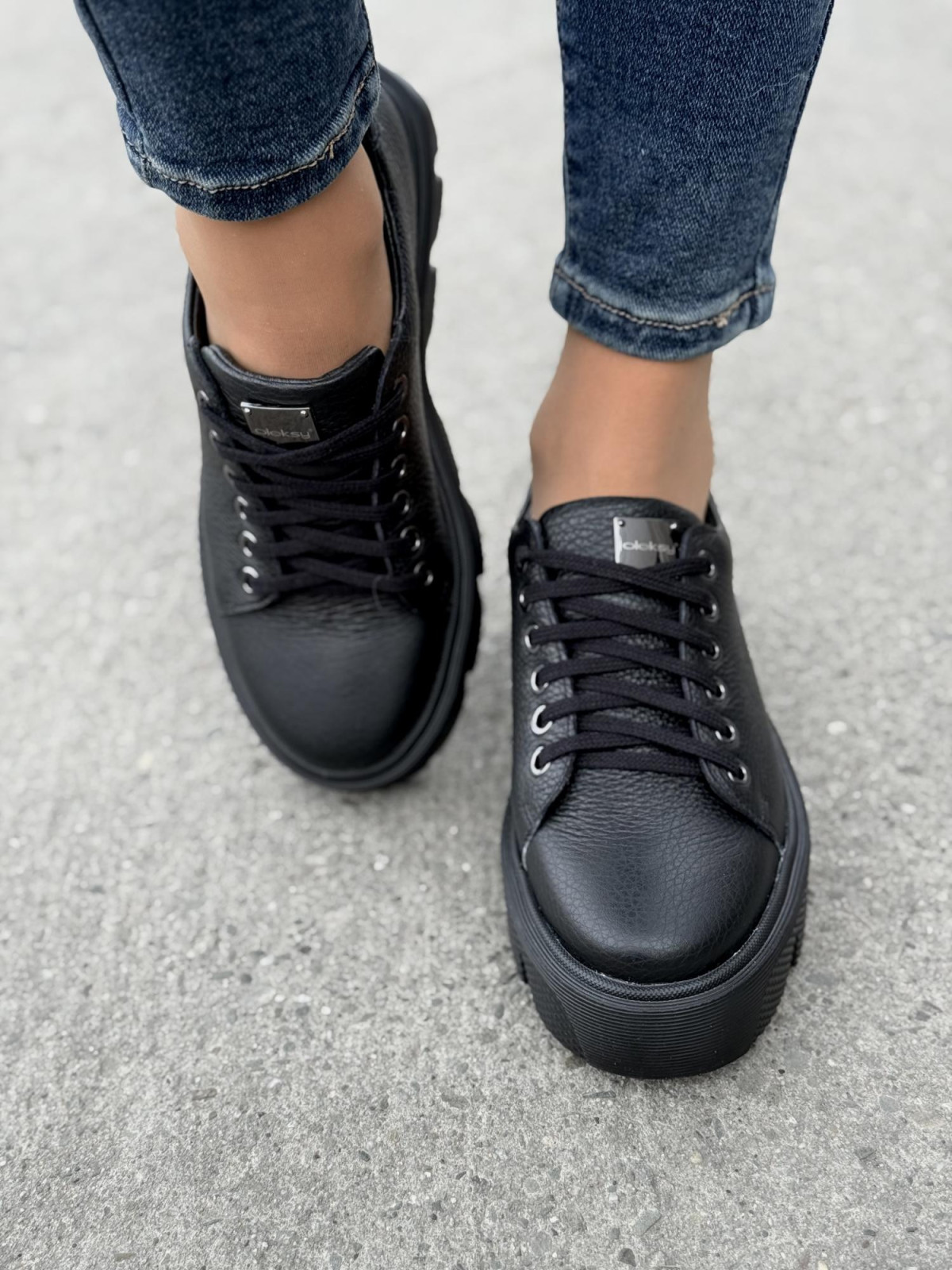 Sneakersy OLEKSY ze skóry Polskiej produkcji