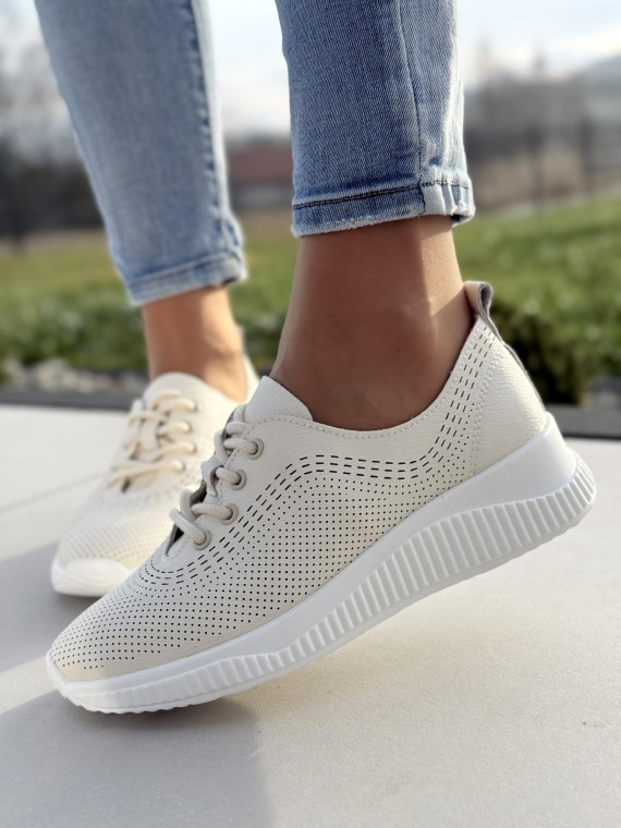 Sneakersy ze skóry naturalnej