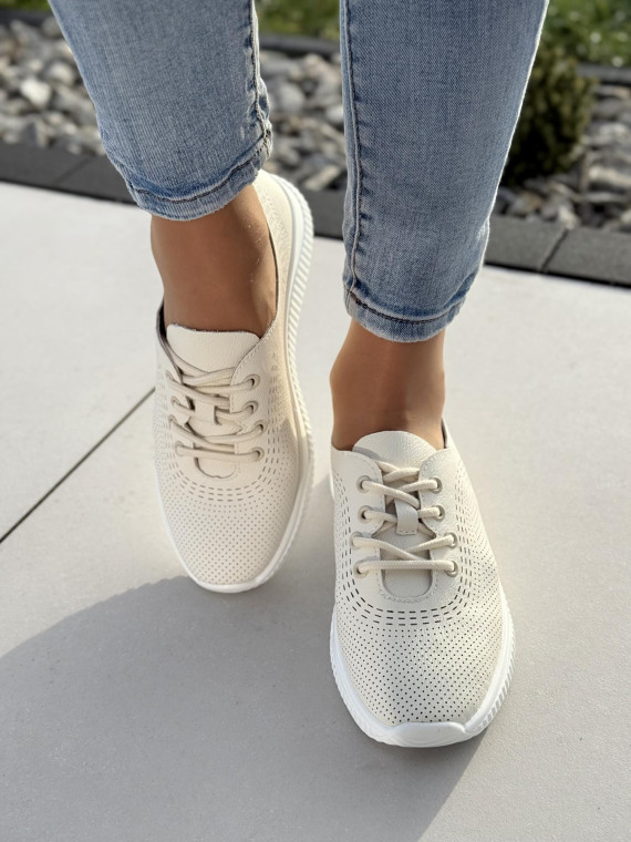 Sneakersy ze skóry naturalnej