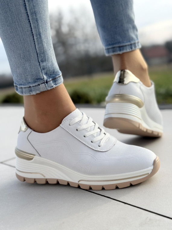 Sneakersy ze skóry naturalnej