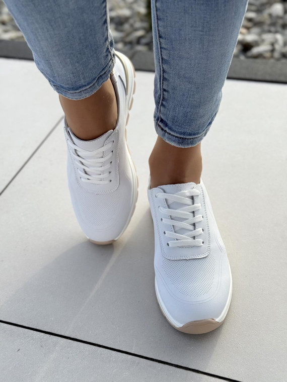 Sneakersy ze skóry naturalnej