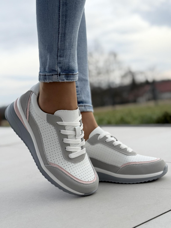 Sneakersy damskie ze skóry naturalnej