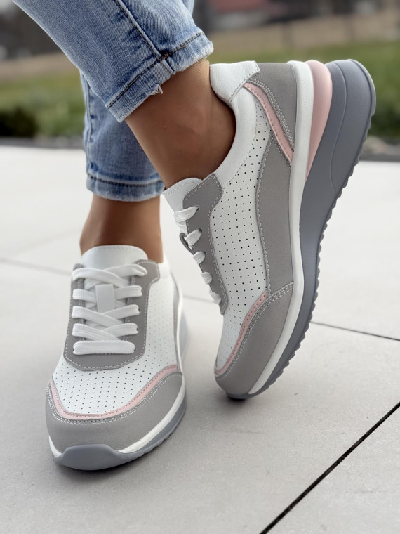 Sneakersy damskie ze skóry naturalnej