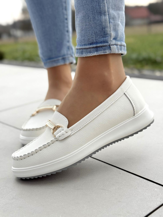 Mokasyny damskie ze skóry naturalnej