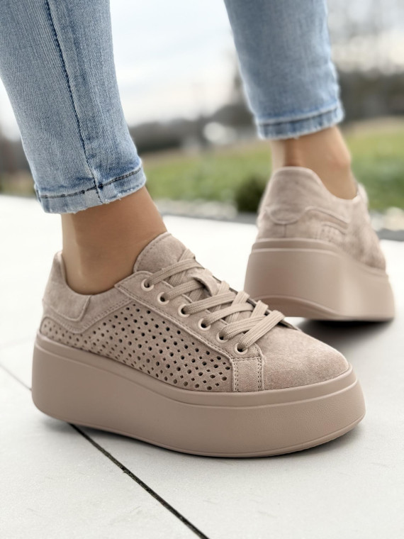 Sneakersy ze skóry naturalnej