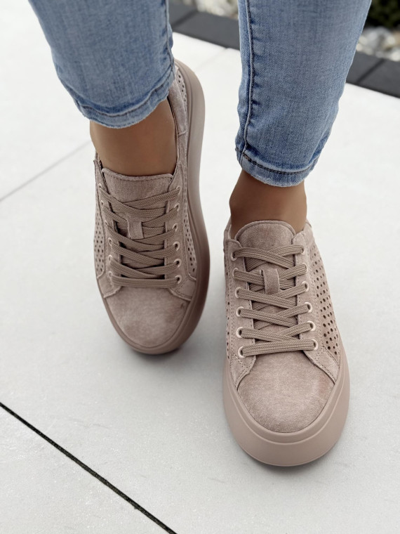 Sneakersy ze skóry naturalnej