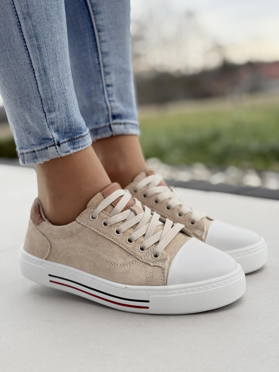 Sneakersy damskie ze skóry naturalnej