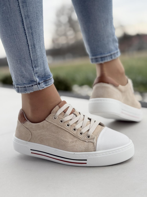 Sneakersy damskie ze skóry naturalnej