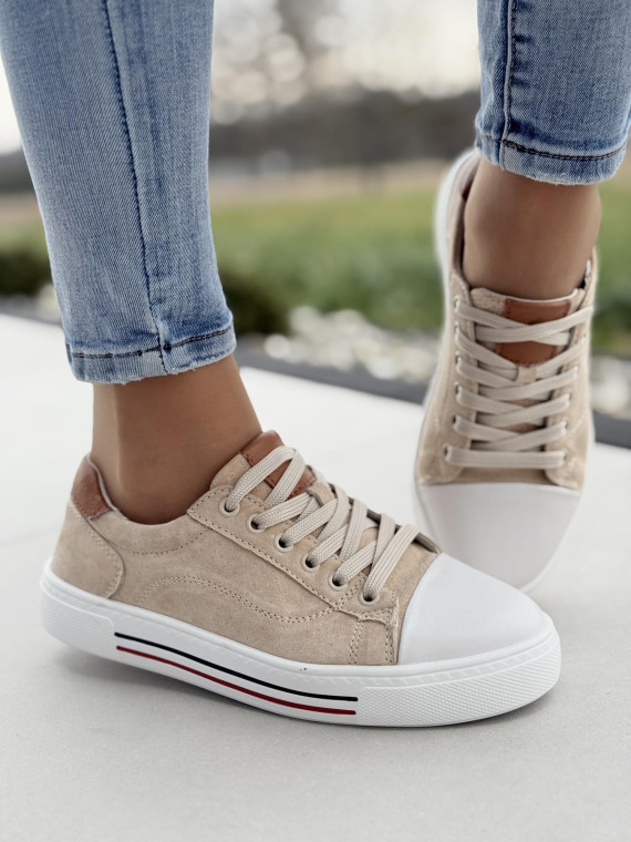 Sneakersy damskie ze skóry naturalnej