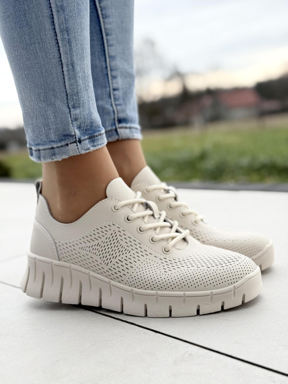 Sneakersy ze skóry naturalnej