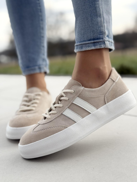 Sneakersy damskie ze skóry naturalnej