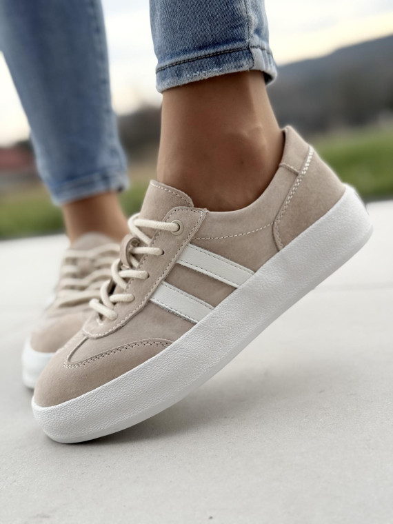Sneakersy damskie ze skóry naturalnej