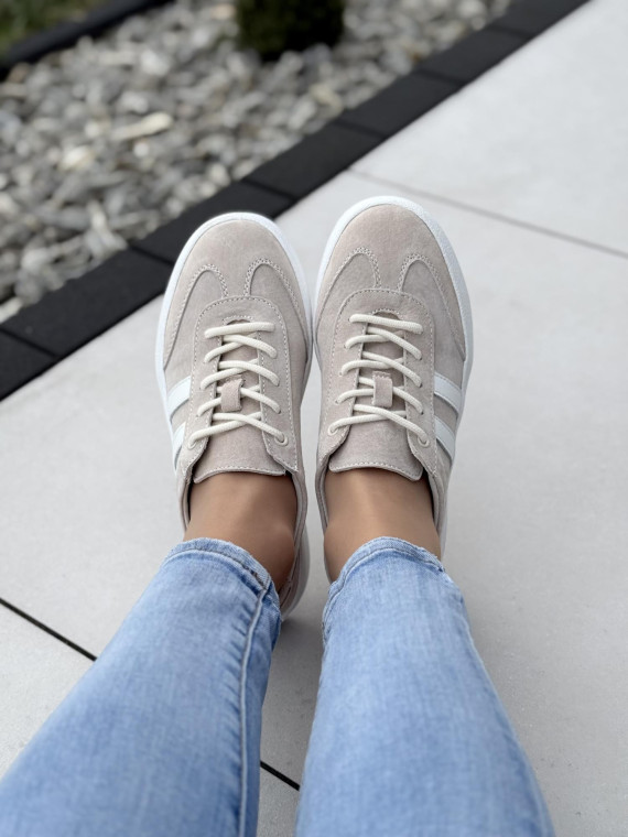 Sneakersy damskie ze skóry naturalnej