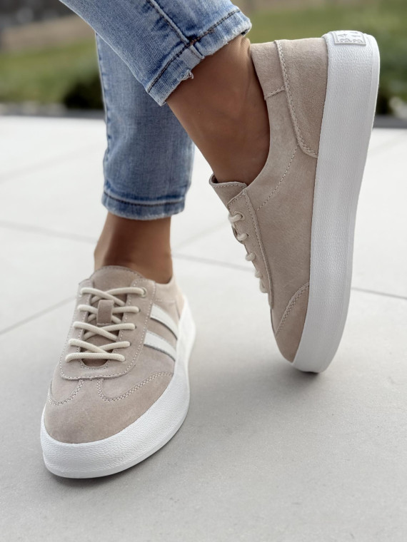 Sneakersy damskie ze skóry naturalnej