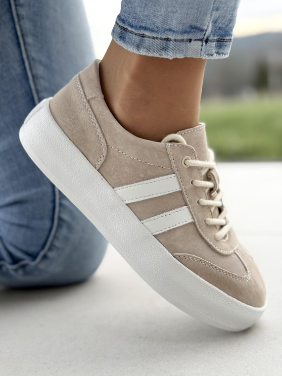 Sneakersy damskie ze skóry naturalnej