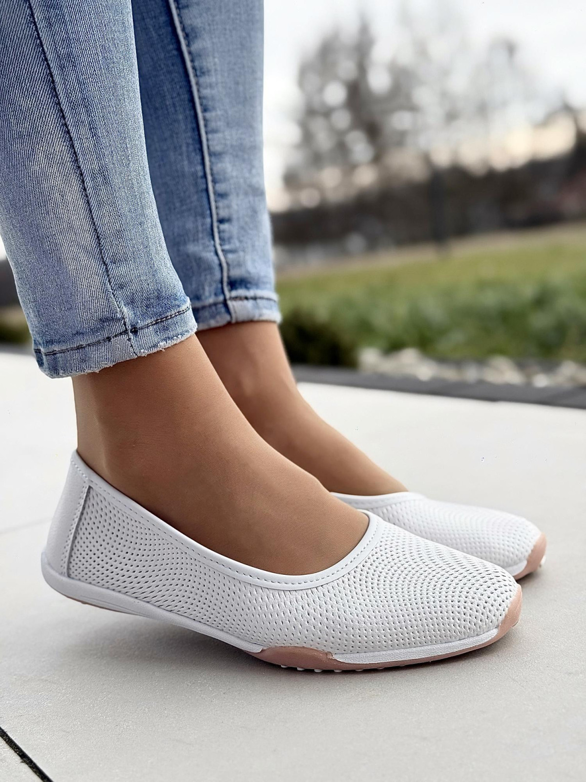 Baleriny ze skóry naturalnej