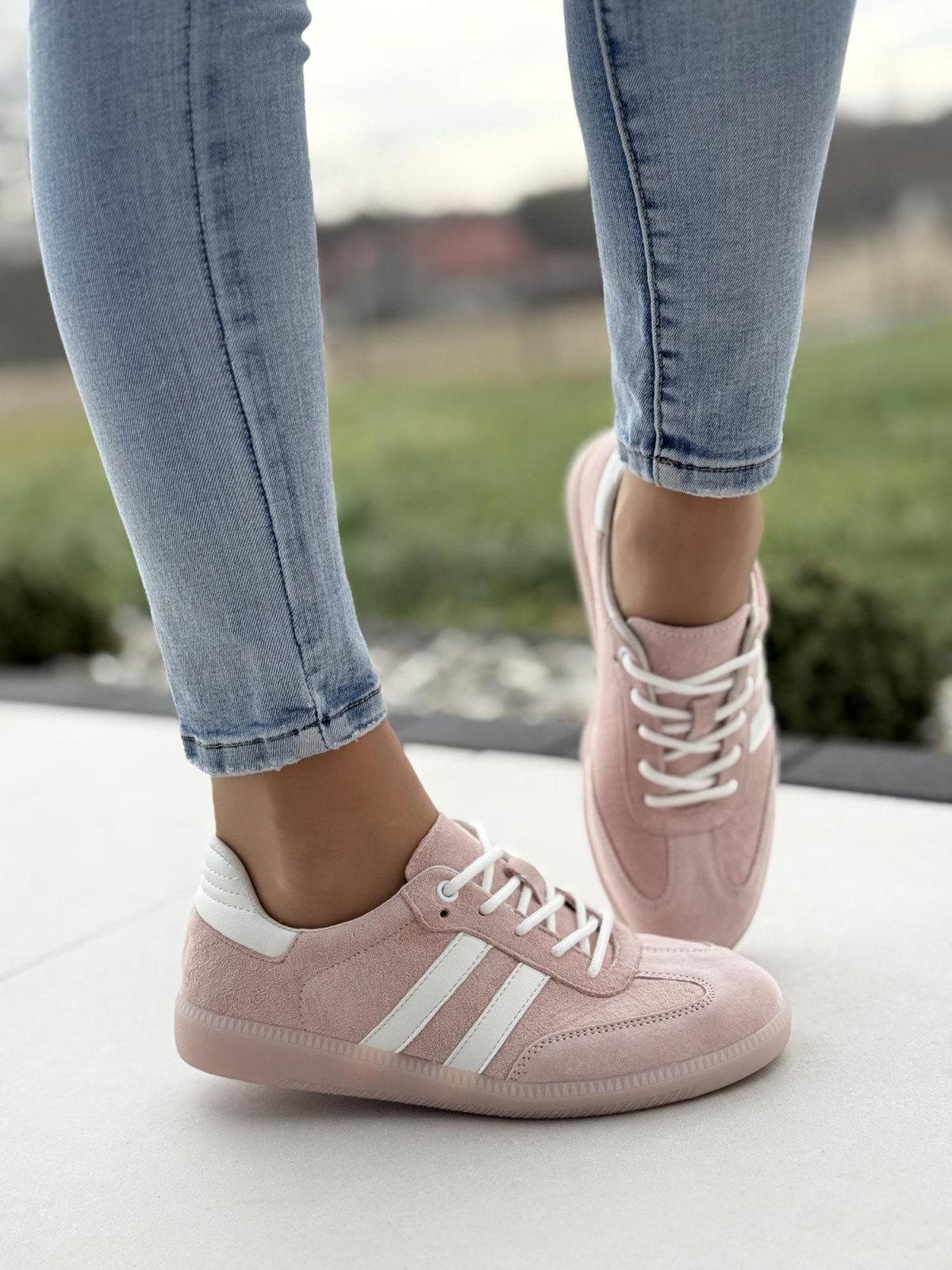 Sneakersy damskie ze skóry naturalnej