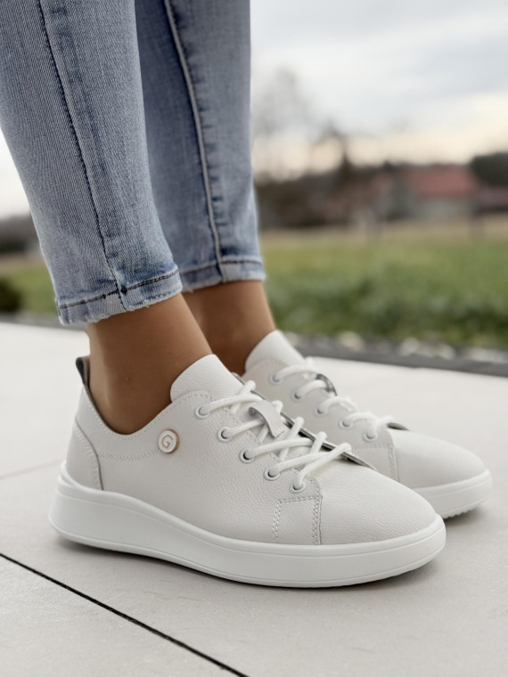 Sneakersy damskie ze skóry naturalnej