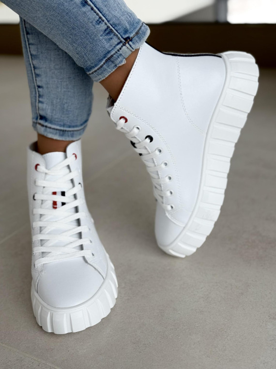 Sneakersy damskie ze skóry naturalnej