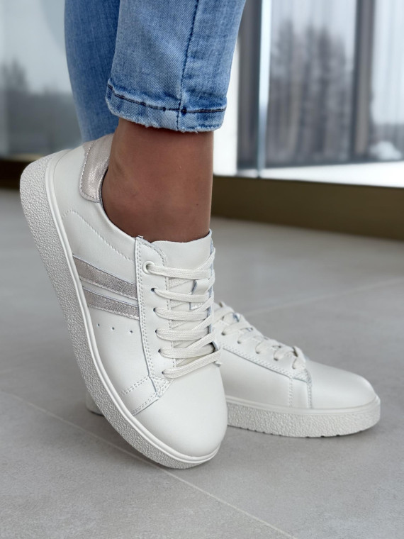 Sneakersy ze skóry naturalnej