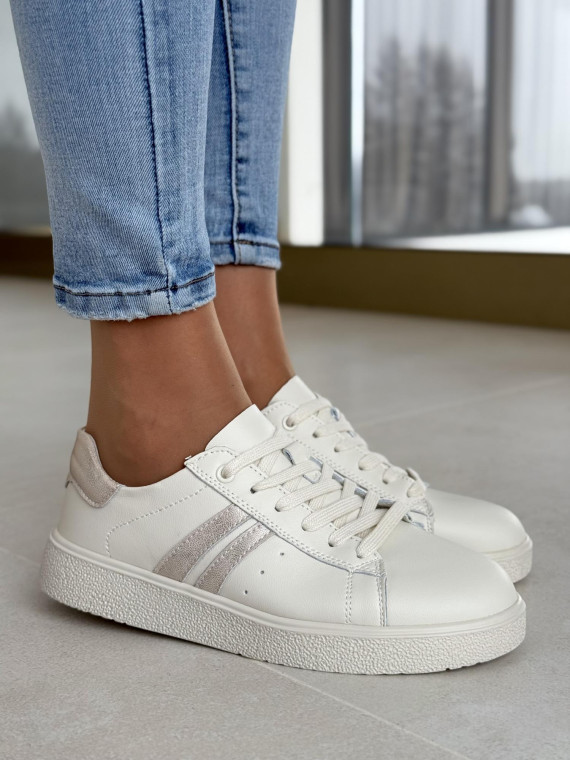 Sneakersy ze skóry naturalnej