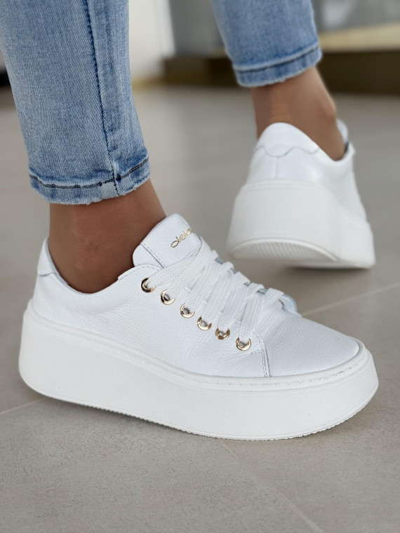 Sneakersy OLEKSY ze skóry Polskiej produkcji